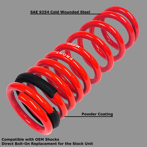 Red 45mm Drop Megan Racing Sport Lowering Spring Coil For 2014+ Porsche Macan-Suspension-BuildFastCar