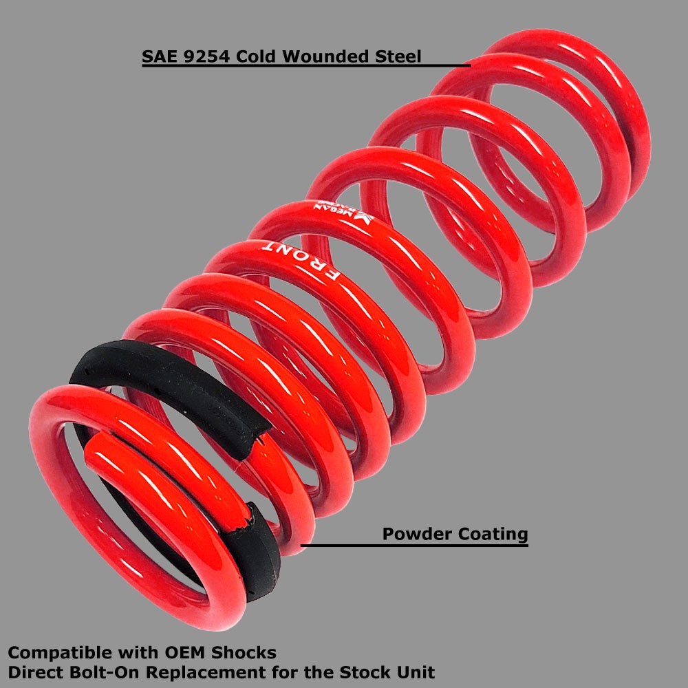 Megan Red Euro Lowering Springs Kit 13-19 Audi A3 Quattro Sedan 8V MR-LS-AA315