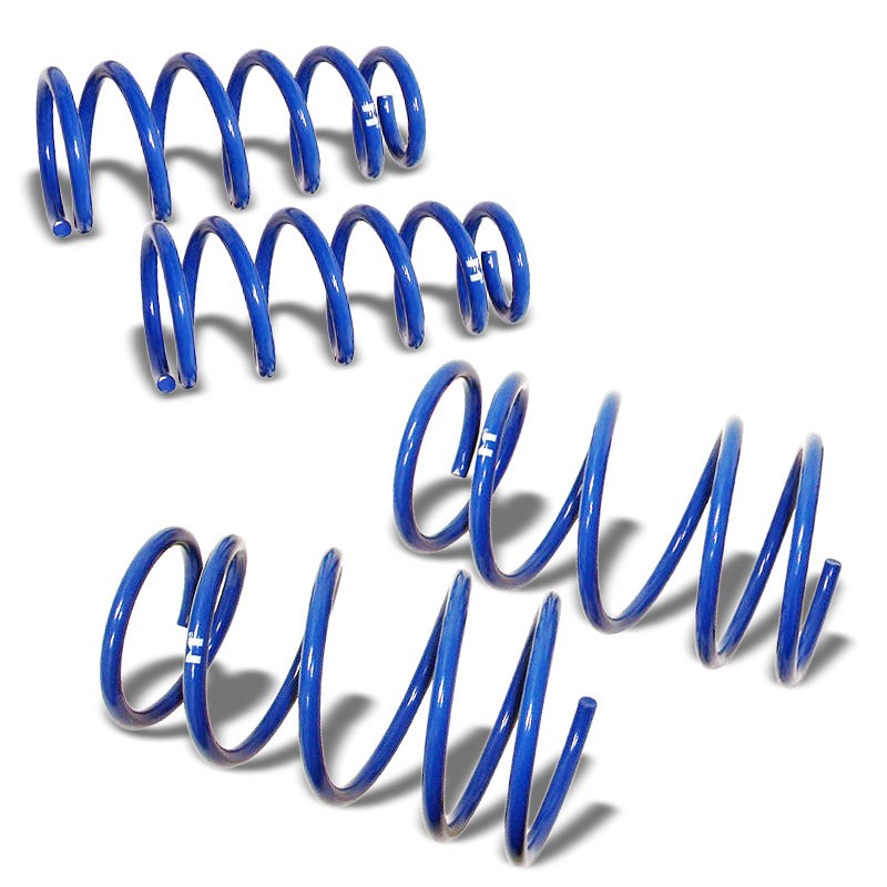 Blue 1.75" Drop Manzo Race Sport Lowering Spring Coil work with 88-91 Honda Civic EF