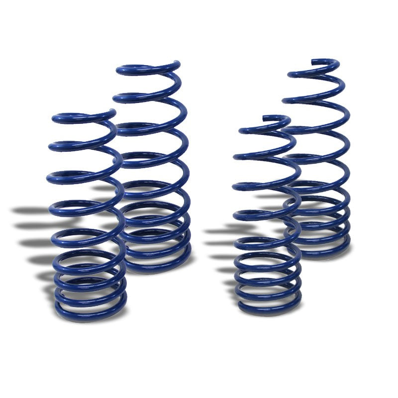 Blue 1" Drop Manzo Race Sport Lowering Spring Coil Kit work with 90-97 Mazda Miata MX5