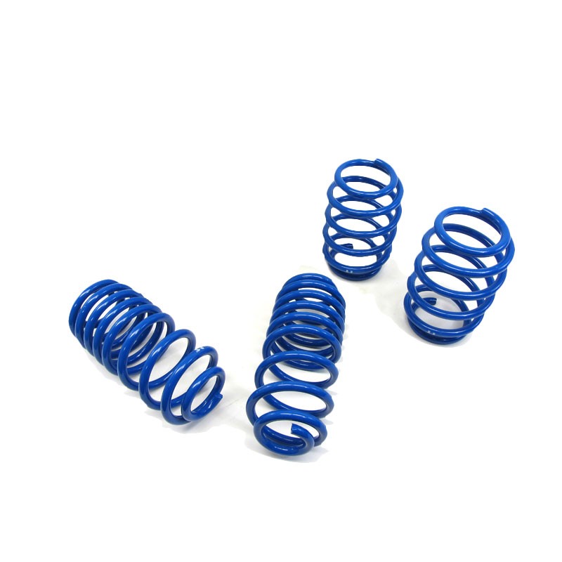 Blue 1.5" Drop Manzo Race Sport Lowering Spring Kit work with 08-11 Audi TT 2.0T/3.2L