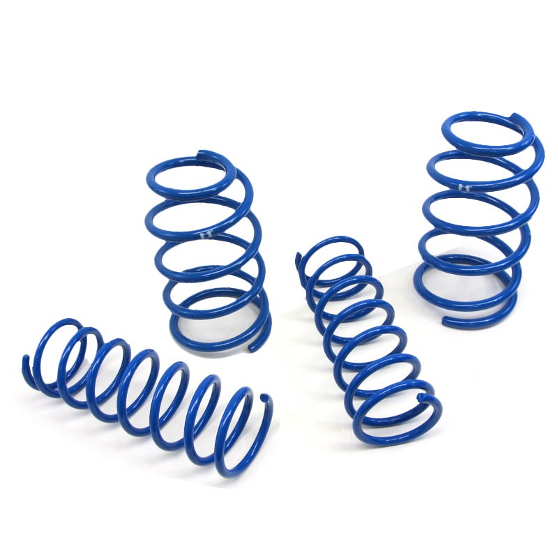 Blue 1.5" Drop Manzo Race Sport Lowering Spring Kit work with 03-09 Mazda 3 2.0L/2.3L