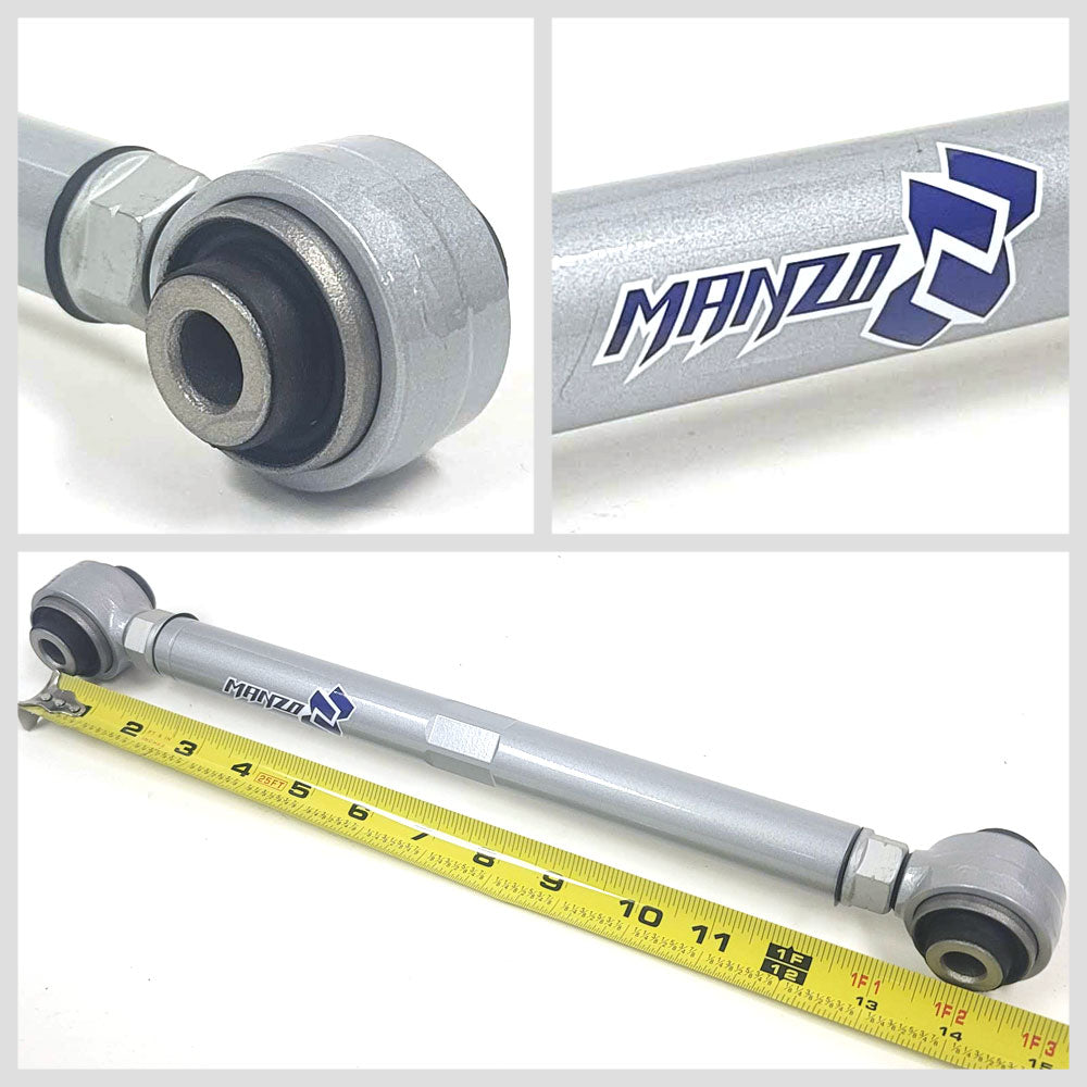 Manzo USA Silver Rear Toe Control Arm For BMW 06-11 E90 3-Series/07-13 1-Series M Sport