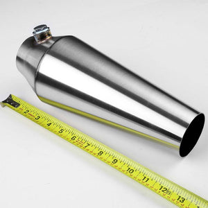 2.50"-2.50" 16 Guage SS Weld-On Racing Megaphone For Exhaust Downpipe Header-Performance-BuildFastCar