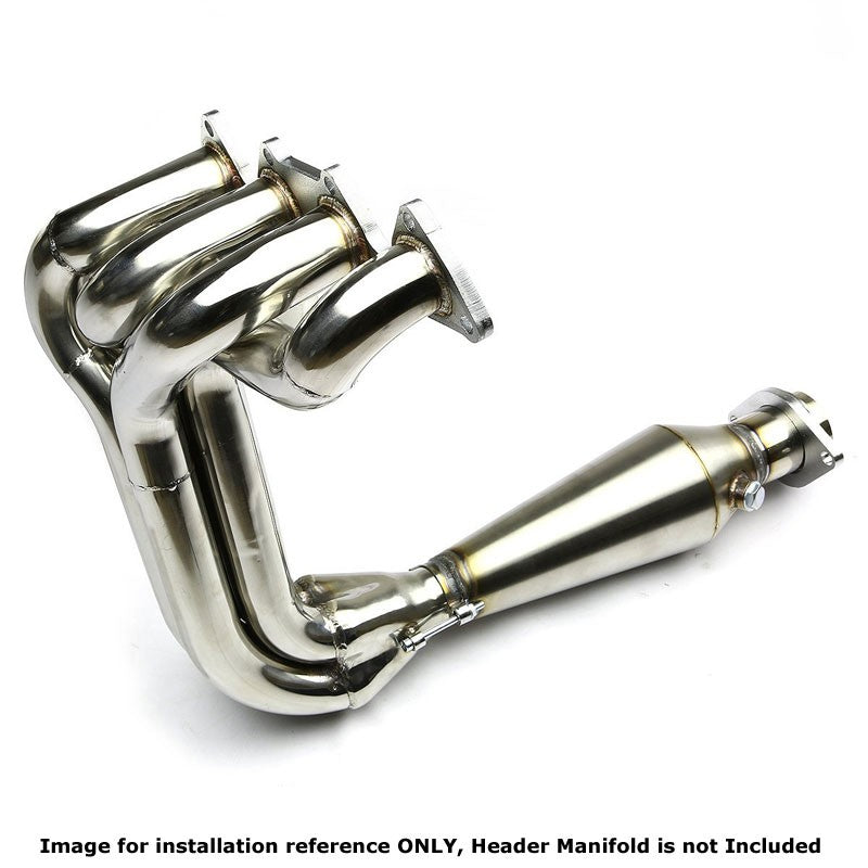2.50"-2.50" 16 Guage SS Weld-On Racing Megaphone For Exhaust Downpipe Header-Performance-BuildFastCar