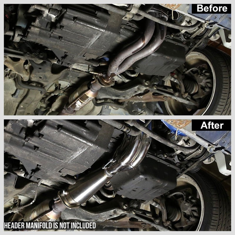2.50"-2.50" 16 Guage SS Weld-On Racing Megaphone For Exhaust Downpipe Header-Performance-BuildFastCar
