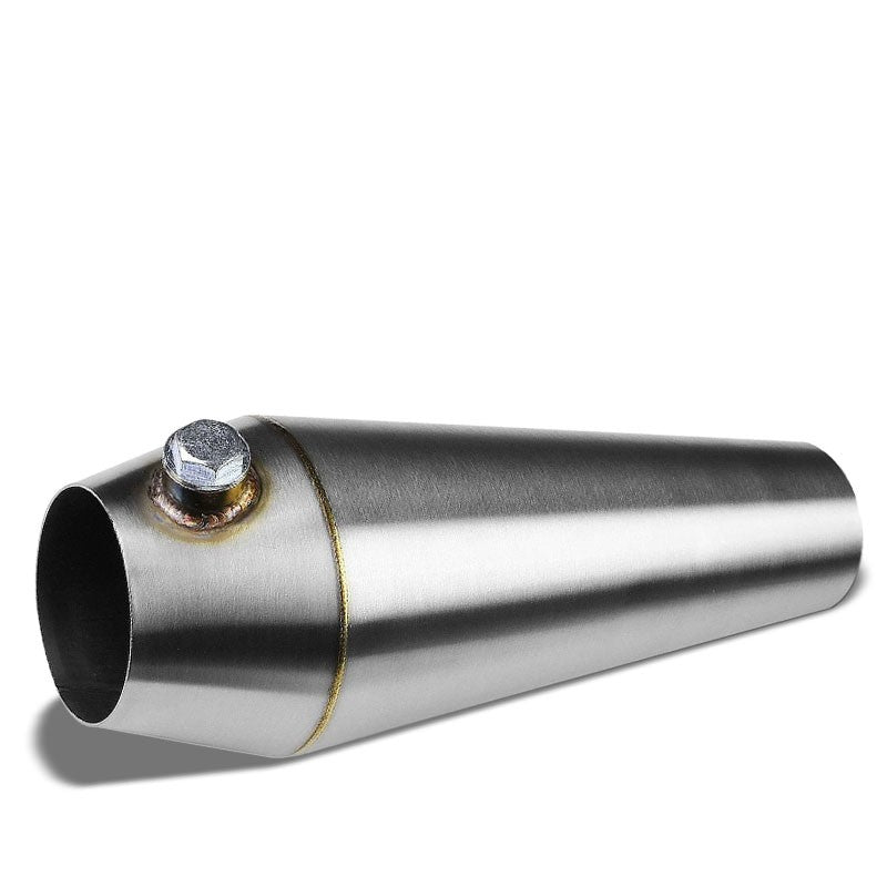 2.50&quot;-3.00&quot; 16 Guage SS Weld-On Racing Megaphone For Exhaust Downpipe Header-Performance-BuildFastCar