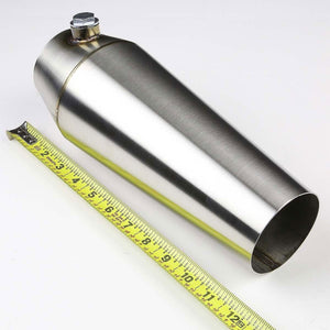 3.00"-3.00" 16 Guage SS Weld-On Racing Megaphone For Exhaust Downpipe Header-Performance-BuildFastCar