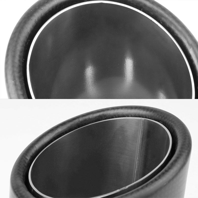 BFC-MUFT-CB-TY02 2.5"Pipe/2.75"Tip/3.5"OD Clamp-On Carbon Filber Pattern Exhaust Muffler End Tip