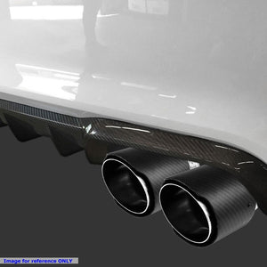 2xClamp On Carbon Filber 4" Racing High Flow Exhaust Muffler Tip For 2.5" Pipe-Performance-BuildFastCar