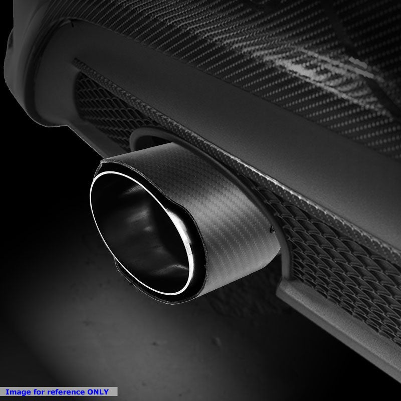 BFC-MUFT-CB-TY03 2.5"Pipe/3.5"Tip/4"OD Clamp-On Carbon Filber Pattern Exhaust Muffler End Tip