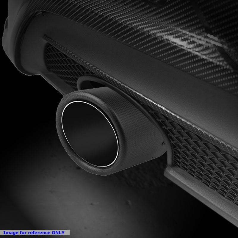 BFC-MUFT-CB-TY04 2.5"Pipe/3.125"Tip/4"OD Clamp-On Carbon Filber Pattern Exhaust Muffler End Tip