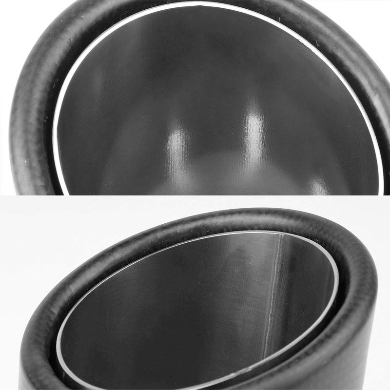 BFC-MUFT-CB-TY04 2.5"Pipe/3.125"Tip/4"OD Clamp-On Carbon Filber Pattern Exhaust Muffler End Tip
