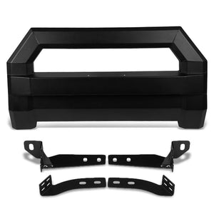 Black Square Front Bull Bar Grill Guard+License Bracket For 16-18 Toyota Tacoma-Grille Guards & Bull Bars-BuildFastCar