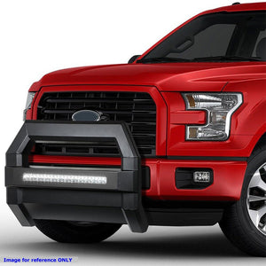 Square Textured Bull Bar Grill Guard+License Bracket+LED Bar For 04-18 F-150-Grille Guards & Bull Bars-BuildFastCar