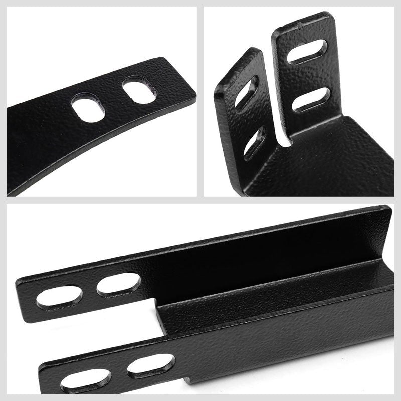 Square Textured Bull Bar Grill Guard+License Bracket+LED Bar For 15-18 Canyon-Grille Guards & Bull Bars-BuildFastCar