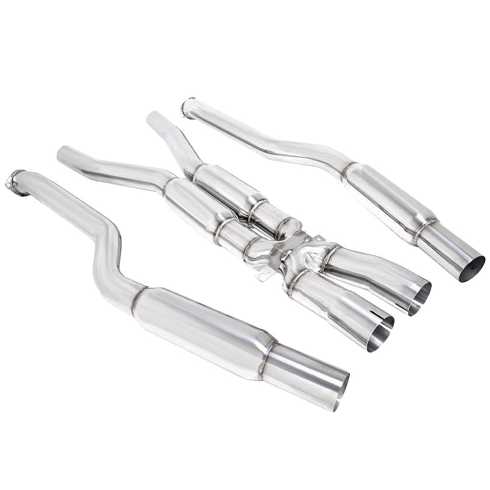 Megan Polish Stainless Steel Mid Pipe Exhaust Kit 06-10 BMW M5 E60 MIDPIPE-BE60M5