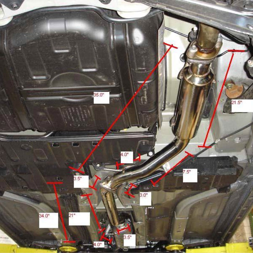 Megan Racing OE-RS Series Downpipe Mid Pipe For 06-11 Honda Civic Si Coupe