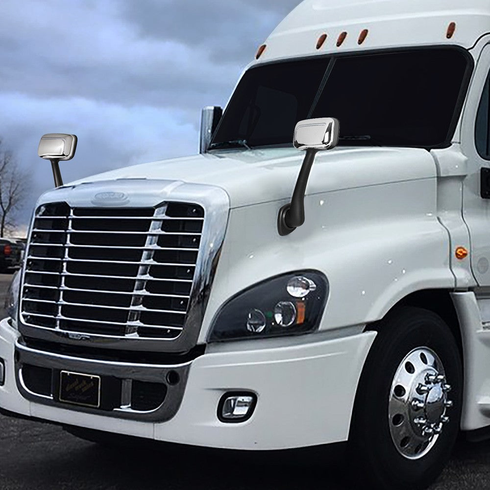 Chrome 12V L-Pattern LED Turn Signal Side View Mirror 08-17 Cascadia BFC-SVMIR-HY-006-CH