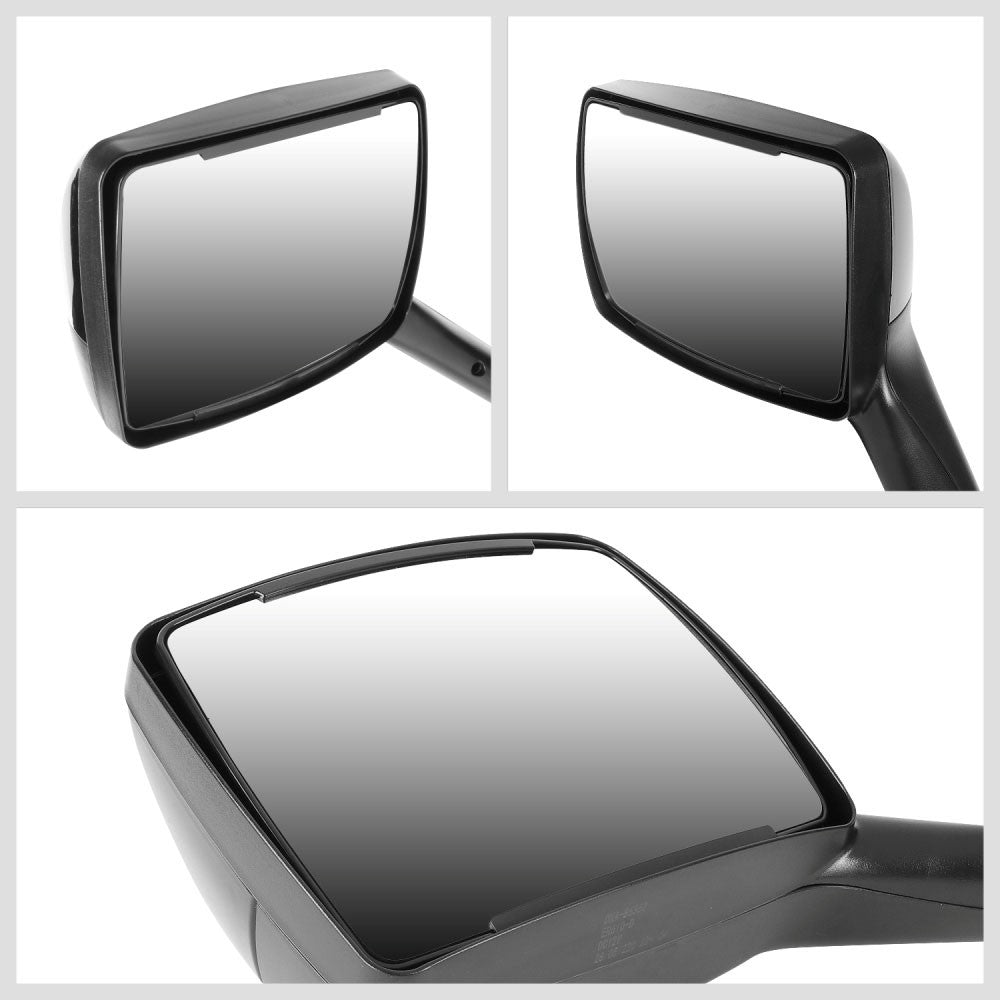 Black 12V L-Pattern LED Turn Signal Side View Mirror T680 579 587 BFC-SVMIR-HY-009-BK