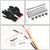 Sequential 4-Arrow LED Signal Black Side View Mirror 18-21 Volvo VNL BFC-SVMIR-HY-018-BK