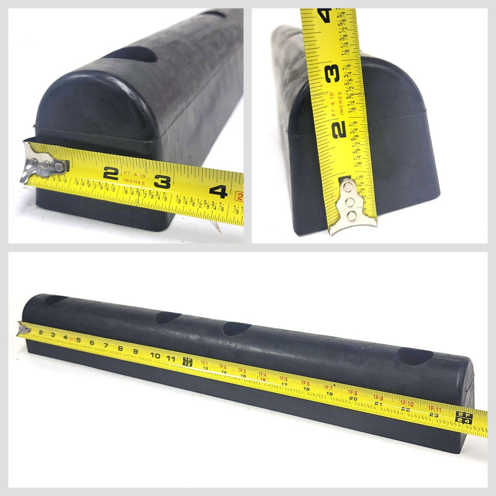 2X D-Shape Rectangular 4 Hole 24" x 3" x 3" Dock Bumper BFC-TTP-DBUMP-15-X2