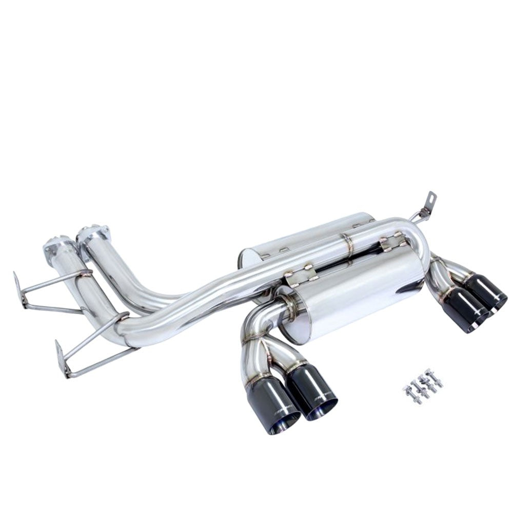Megan Racing Supremo Axleback Exhaust Black Chrome Tips For 01-06 BMW M3 E46