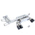 Megan Racing Supremo Axleback Exhaust Black Chrome Tips For 01-06 BMW M3 E46