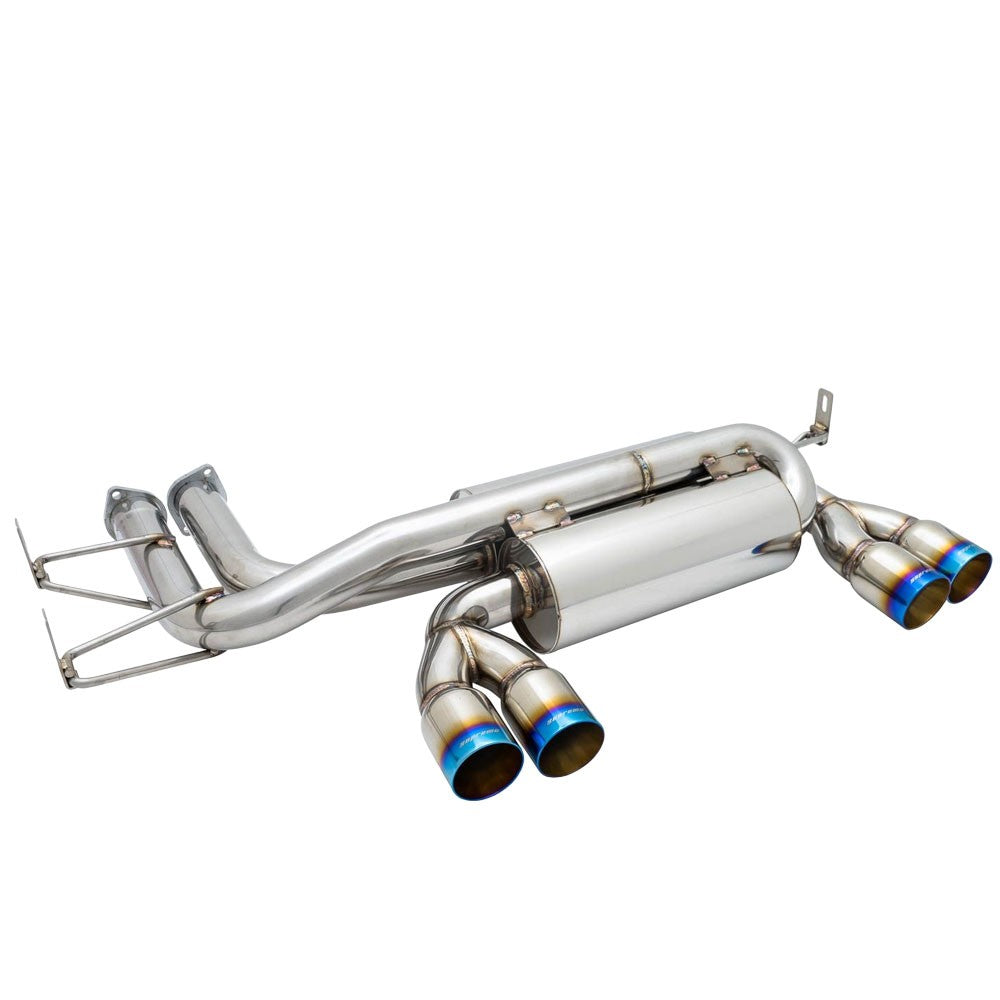 Megan Racing Supremo Axleback Exhaust Burnt Blue Rolled Tip For 01-06 BMW M3 E46