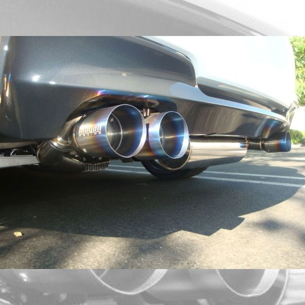 Megan Supremo Stainless ABE Exhaust System Burnt Roll Tip For BMW 1 Series M E82