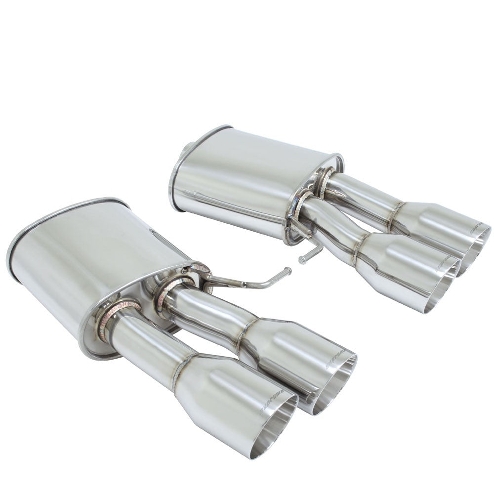 Megan Racing Supremo Axleback Exhaust Rolled Tips For 11-16 BMW M5 F10 4DR