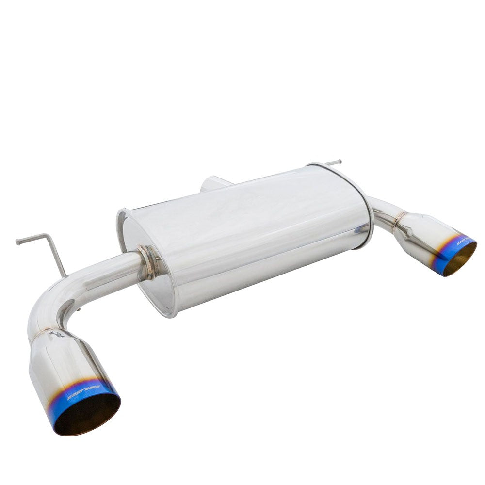 Megan Racing Supremo Axleback Exhaust Burnt Blue Tips For 12-15 335i F30 Sedan