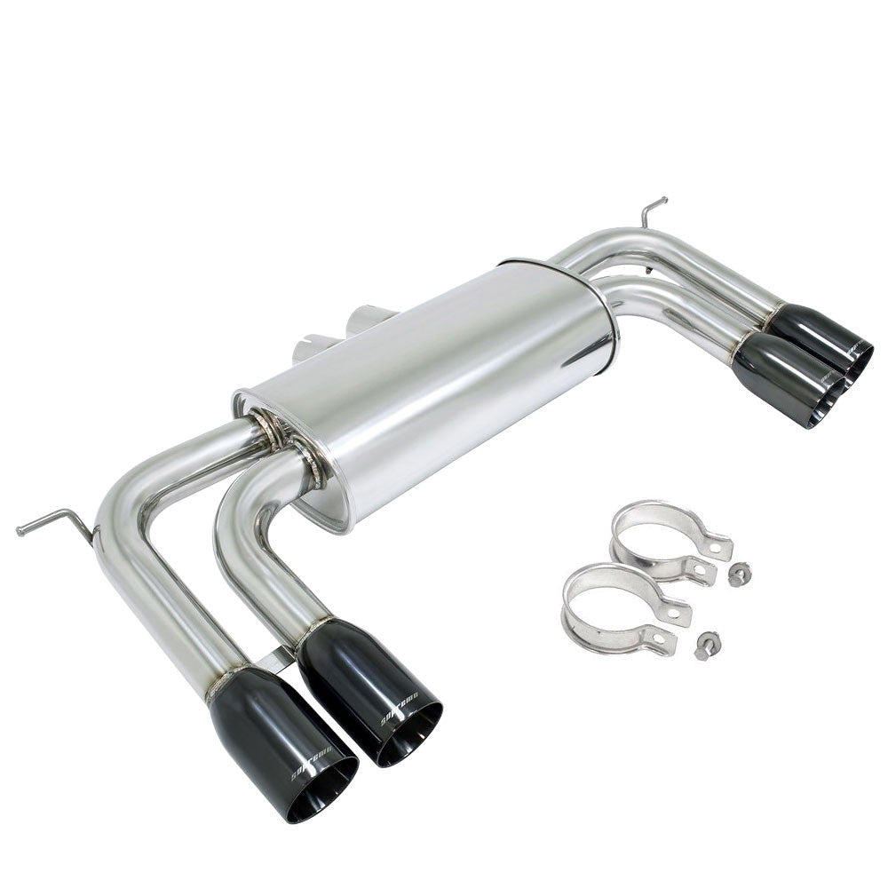 Megan Racing Supremo Axleback Exhaust Black Chrome Tip For BMW 10-14 X5M/X6M