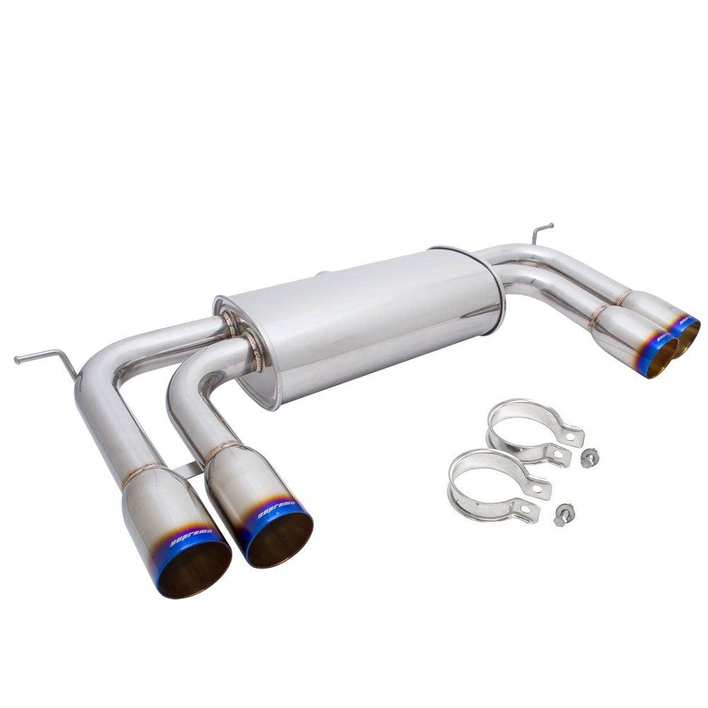 Megan Racing Supremo Axleback Exhaust Burnt Blue Tips For BMW 10-14 X5M/X6M