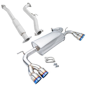 Megan OE-RS Exhaust Axleback Downpipe 09-16 Genesis Coupe 2.0T BK MR-ABE-HG09-BT+MIDPIPE-HG0920T
