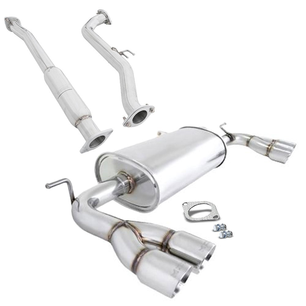 Megan OE-RS Exhaust Axleback Downpipe 09-16 Genesis Coupe 2.0T BK MR-ABE-HG09-SRT+MIDPIPE-HG0920T