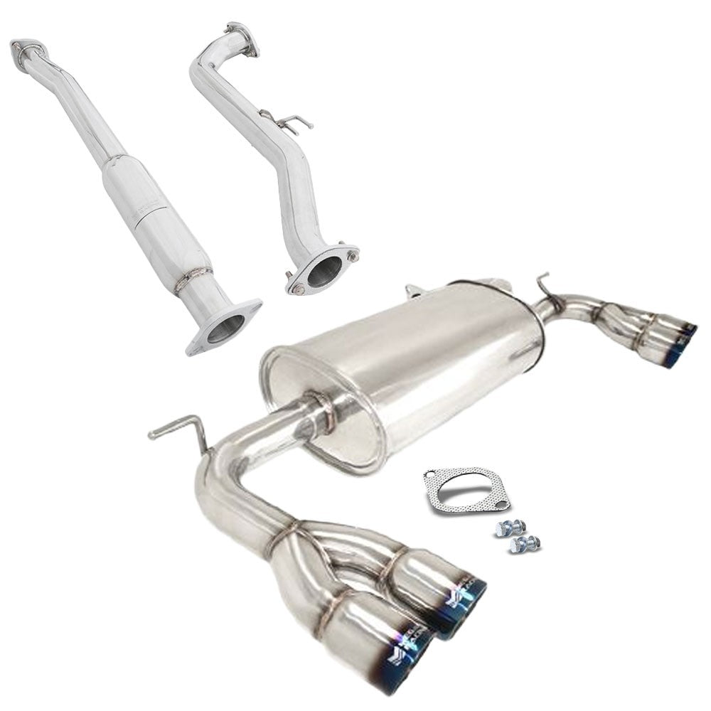 Megan Racing OE-RS Exhaust Axleback Downpipe 09-16 Genesis Coupe 2.0 MR-ABE-HG09-VO+MIDPIPE-HG0920T