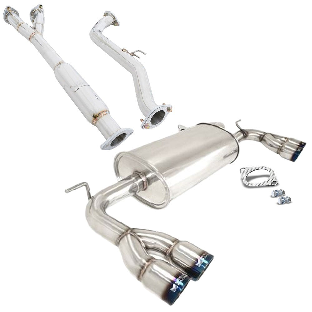 Megan Racing OE-RS Exhaust Axleback Downpipe 09-16 Genesis Coupe V6 MR-ABE-HG09-VO+MIDPIPE-HG09V6