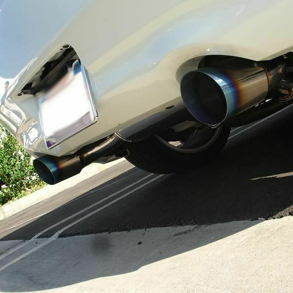Megan Stailness ABE Exhaust System 4" Dual Steel Tips For Infinti 08-13 G37 / 14-16 Q60 Coupe RWD/AWD