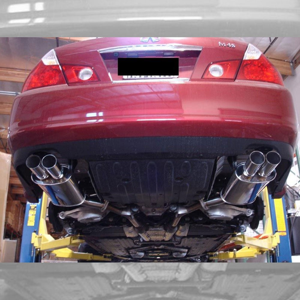 Megan RS ABE Exhaust System Dual Tip For 06-10 Infiniti M35 M45 Y50 AWD/RWD