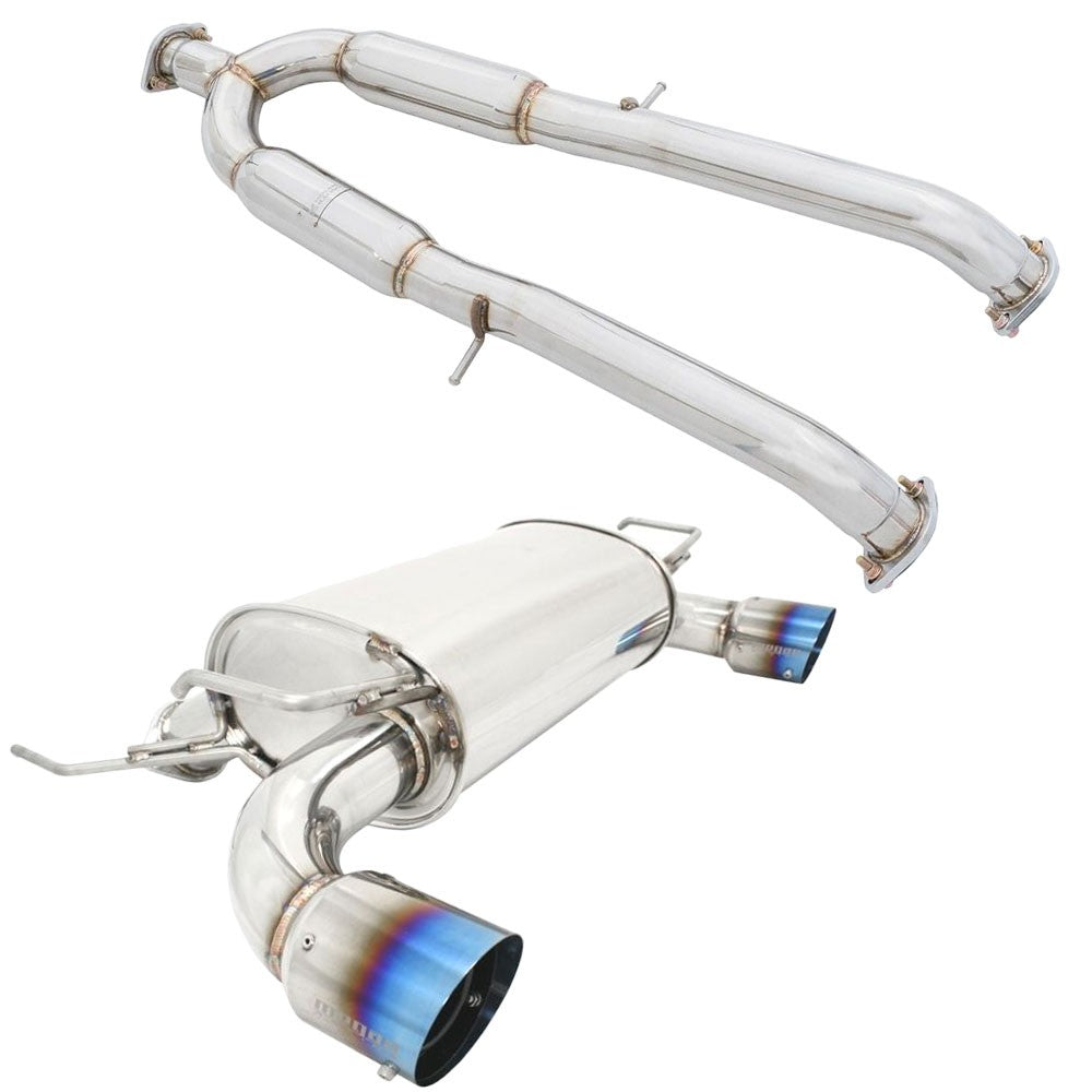 Megan OE-RS Series Axleback Exhaust Kit 4" Burnt Tip+Midpipe For 09-19 350Z