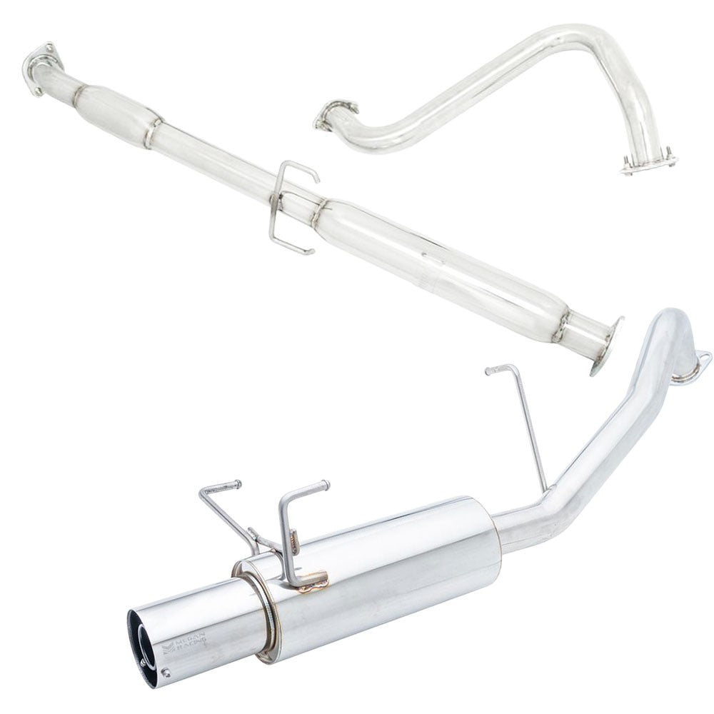 Megan Drift Spec Exhaust Axleback Downpipe 07-12 Sentra SER SPEC-V B16 MR-ABE-NS07DS+MIDPIPE-NS0725