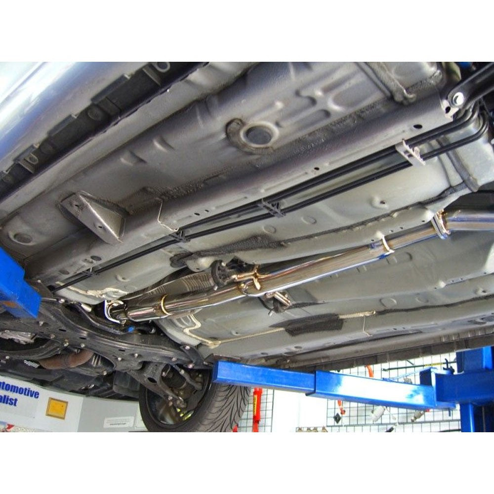 Megan OE Series Axleback Exhaust Kit 4" Blue Tip+Midpipe For 11-16 Scion tC