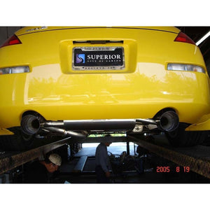 Megan Racing OE-RS Series Catback Exhaust Kit Blue Titanium Tip For 03-09 350Z