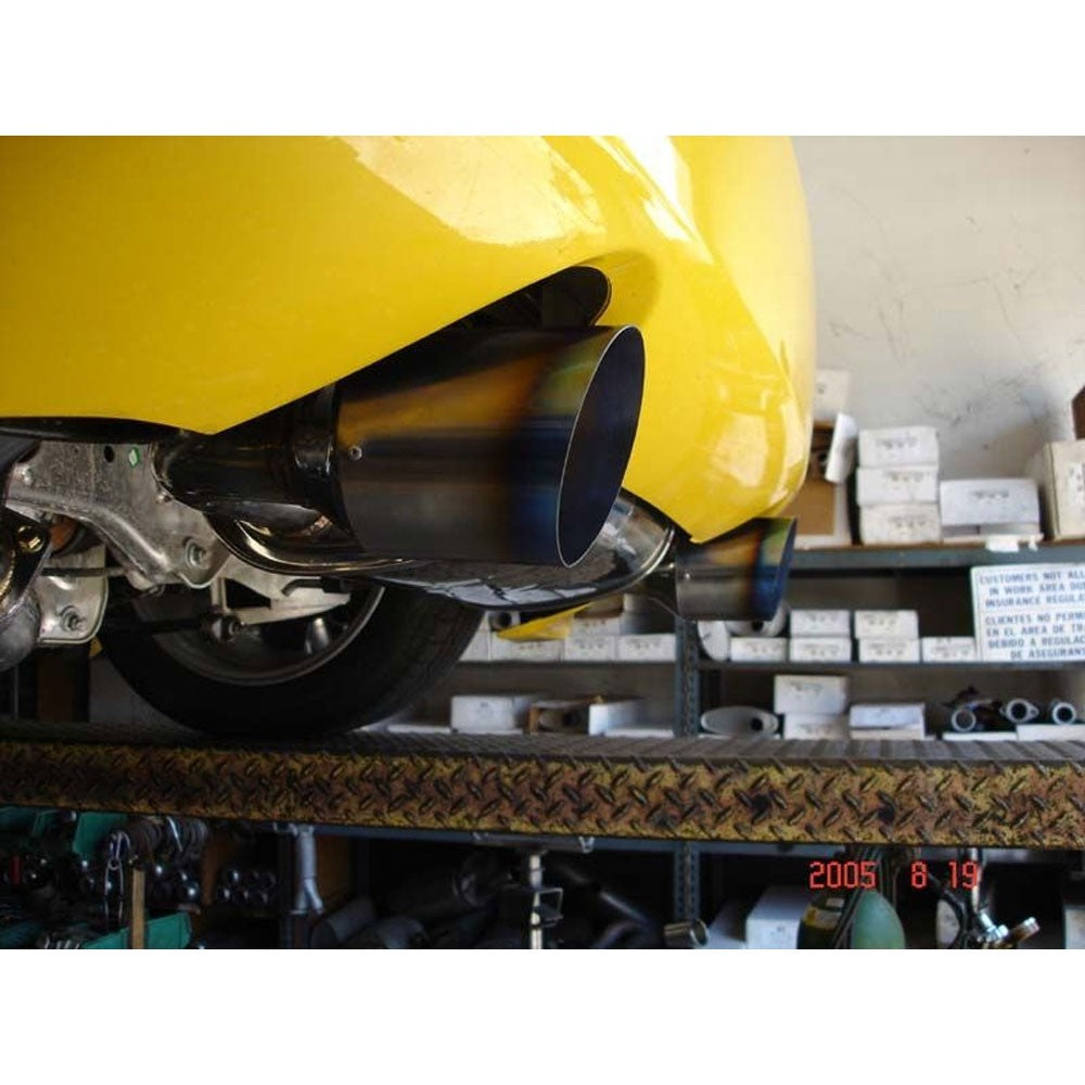 Megan Racing OE-RS Series Catback Exhaust Kit Blue Titanium Tip For 03-09 350Z
