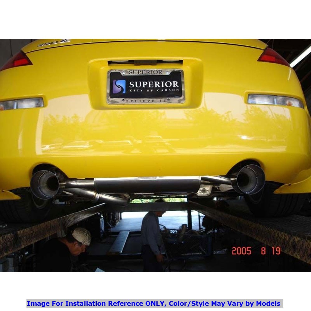 Megan Racing OE-RS Black Series Catback Exhaust System 4" Tips For 03-09 350Z