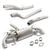 Megan Racing Catback Exhaust System For 17-20 Alfa Romeo Giulia 2.0T Base/TI