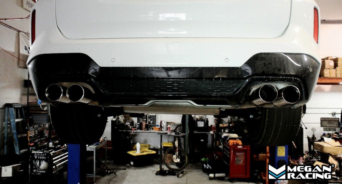 Megan Racing Supremo MR-CBS-BF98-R+M Exhaust Catback System Dual Tips MR-CBS-BF98-R+M
