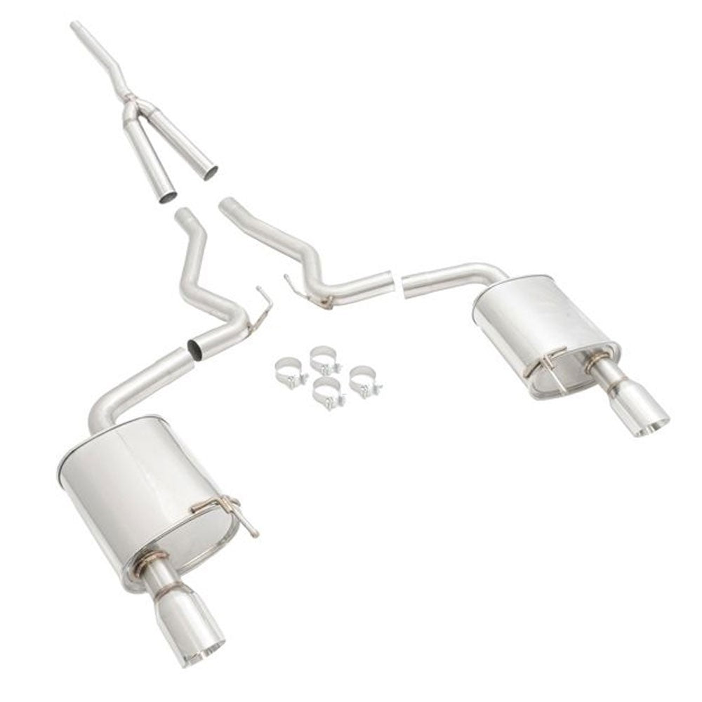 Megan Racing Straight-thru Catback Exhaust Muffler Tip For 15-20 Mustang L4 2.3L