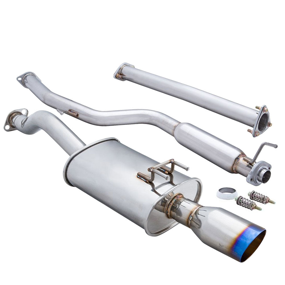 Megan Racing OE-RS Catback Exhaust Burnt Blue Oval Tip For 12-15 Civic Si Sedan
